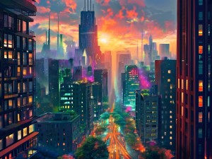 来，我们聊聊怎么用 Midjourney 画出理想的城市图