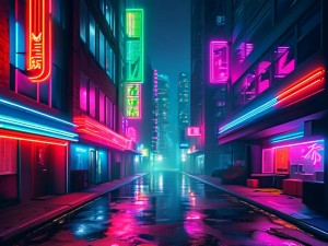 用Midjourney画出都市霓虹，从零开始的AI光影创作指南
