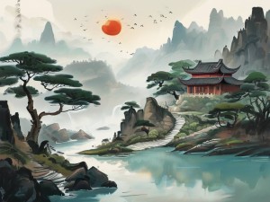 掌握MJ绘画，中国风景画的AI创作指南