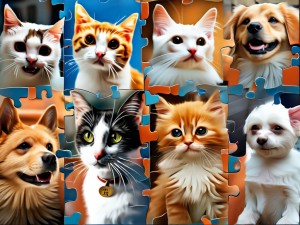 宠物AI拼图工具，用AI把你的猫猫狗狗变成艺术拼图